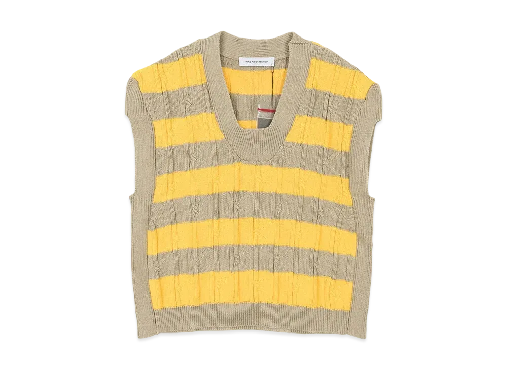 KIKO KOSTADINOV Merli Twinset Vest "Beige / Yellow"