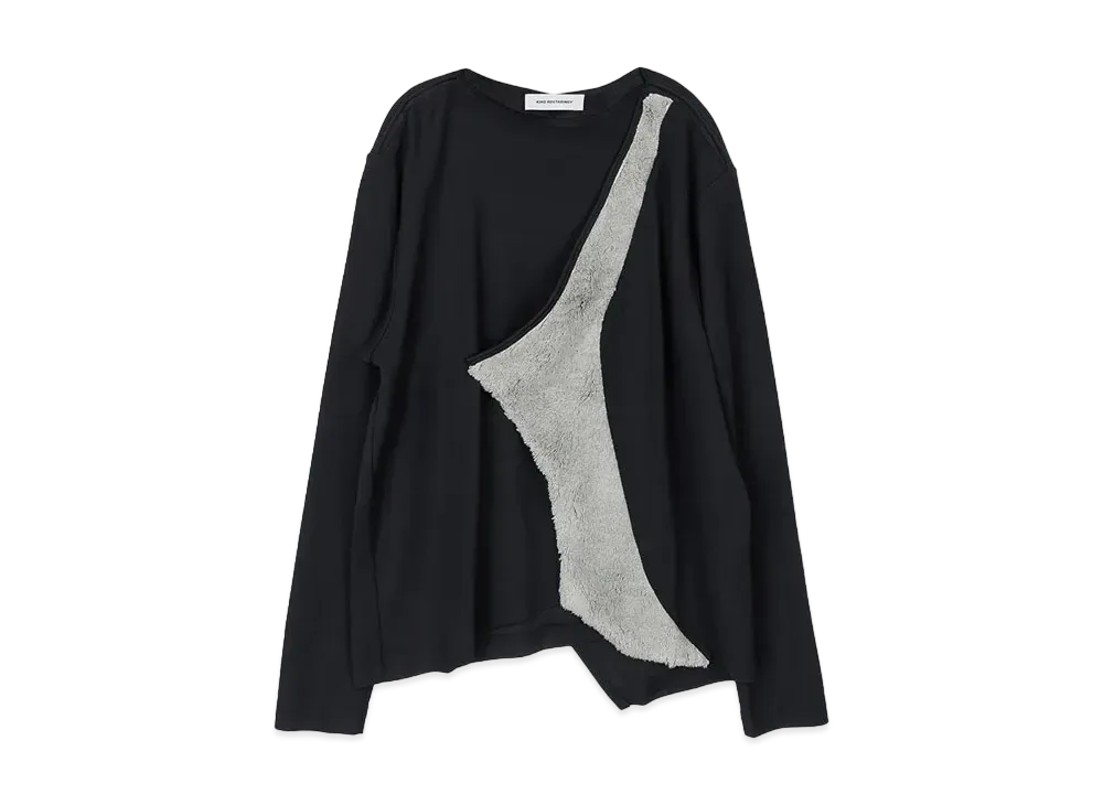 KIKO KOSTADINOV Zlatyu Long Sleeve Top "Dark Blue / Dove Grey"