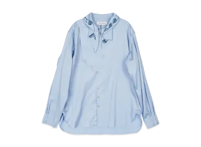 KIKO KOSTADINOV Nesebur Embroidered Shirt "Ice Blue"