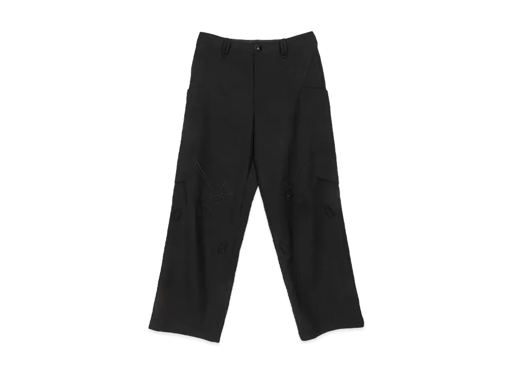 KIKO KOSTADINOV Nesebur Embroidered Trouser "Night Black"