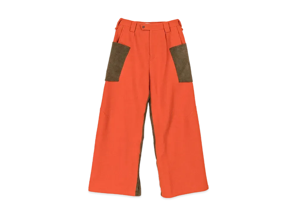 KIKO KOSTADINOV Meno Trousers "Tangerine / Lichen Green"