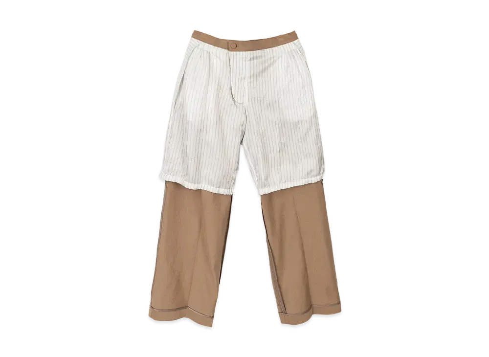 KIKO KOSTADINOV Orma Reversible Trouser "Camel / B&W Pinstripe"