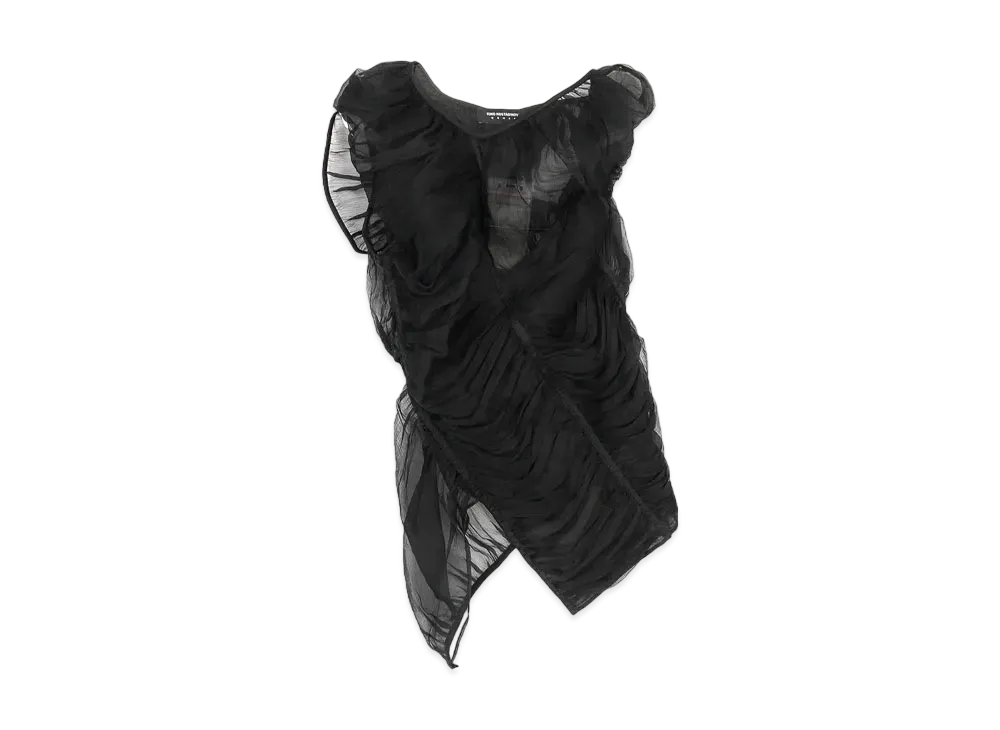 KIKO KOSTADINOV Lozen Gathered Blouse "Night Black / Onyx Black"
