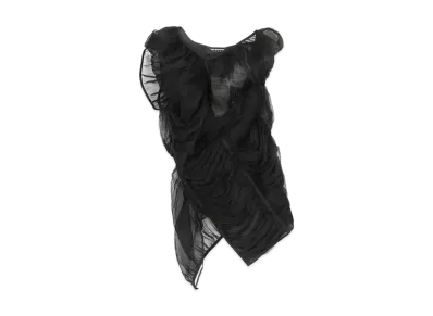 KIKO KOSTADINOV Lozen Gathered Blouse "Night Black / Onyx Black"