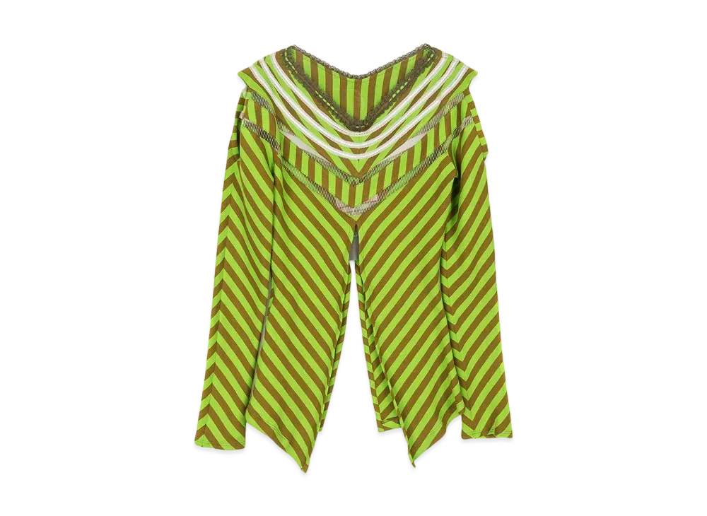 KIKO KOSTADINOV Panoply Top "Green Stripe/Rose Pink"