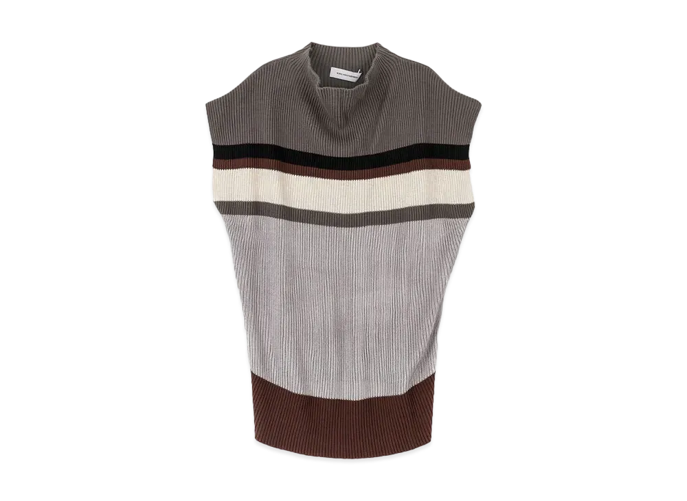 KIKO KOSTADINOV Essick Stripe Short Sleeve "Steel Grey/Grey"