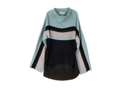 KIKO KOSTADINOV Essick Stripe Long Sleeve "Ash Blue/Grey"