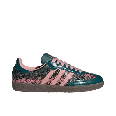 adidas Women's Samba "Snakeskin/Rich Green"