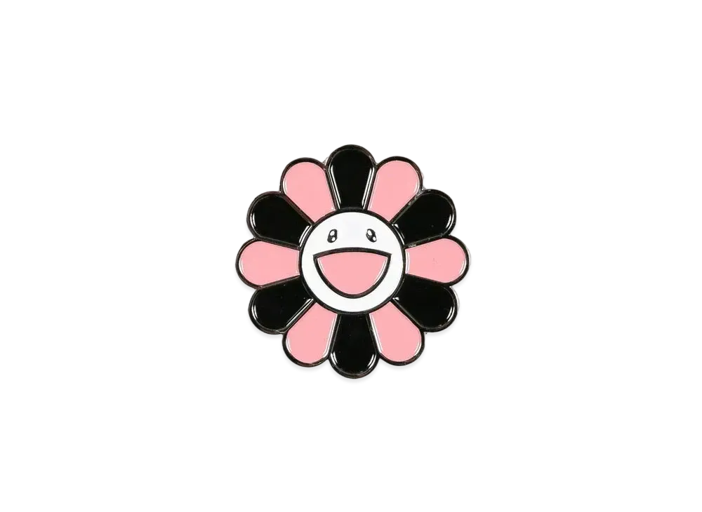 Takashi Murakami x BLACKPINK "In Your Area" Enamel Pin (BLACKPINK Flower) "Pink/Black"