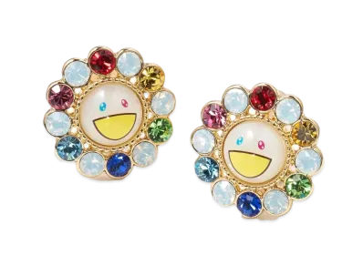 Takashi Murakami x Liquem Flower Earrings "Multi"