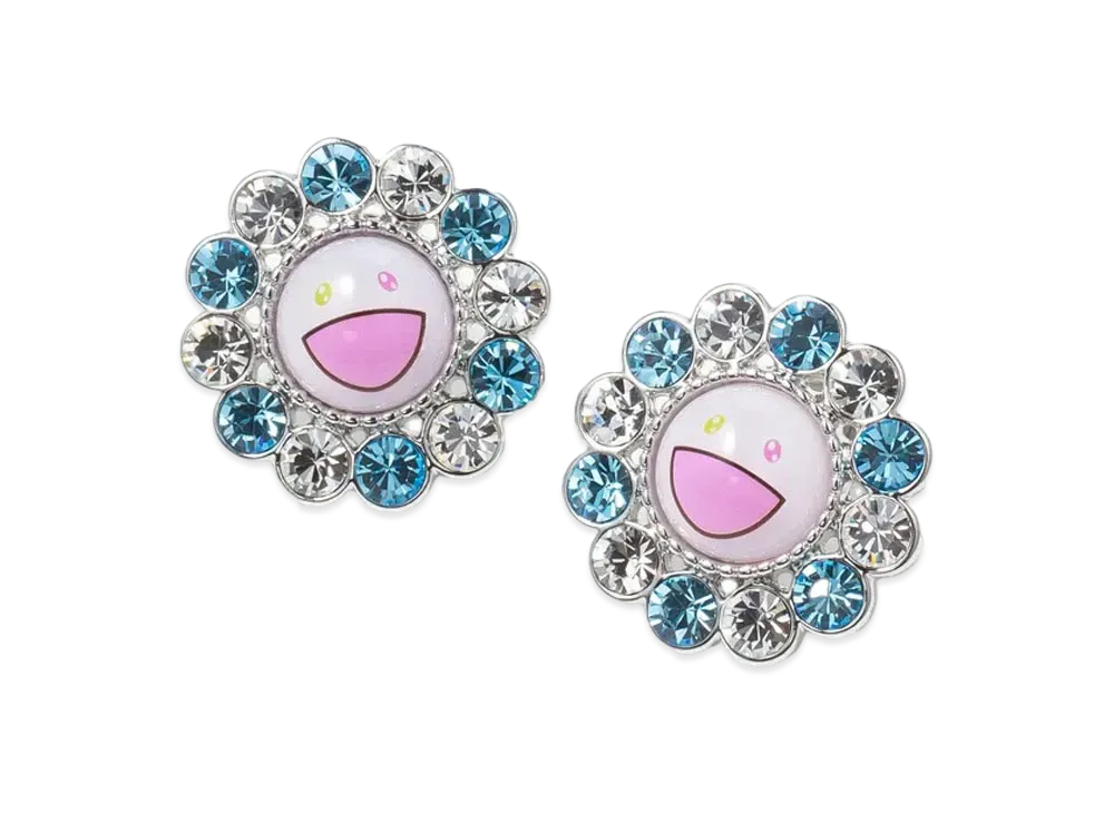 Takashi Murakami x Liquem Flower Pierce "Blue/White"