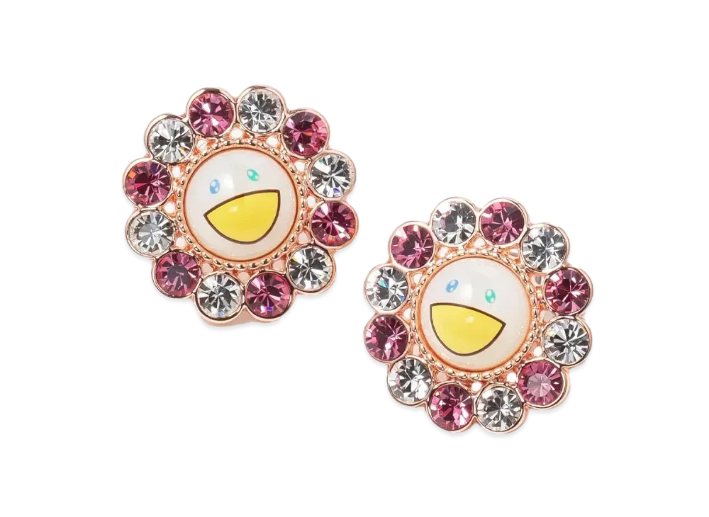 Takashi Murakami x Liquem Flower Pierce "Pink/White"