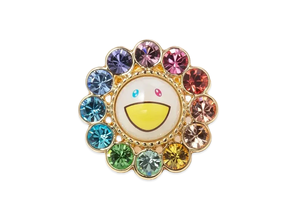 Takashi Murakami x Liquem Flower Pins "Rainbow"