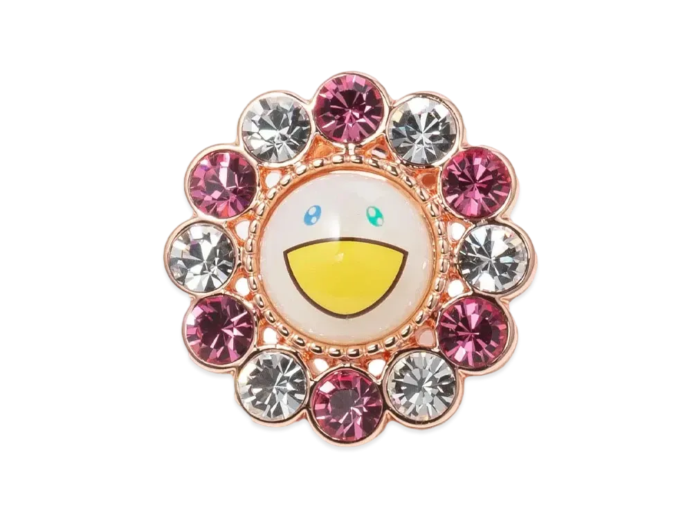 Takashi Murakami x Liquem Flower Pins "Pink/White"