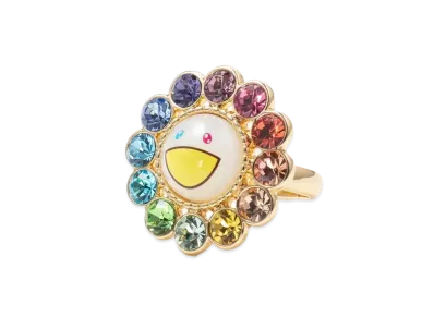 Takashi Murakami x Liquem Flower Ring "Rainbow"