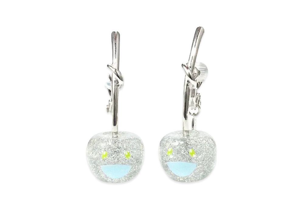 Takashi Murakami x Liquem Cherry Earrings "Silver"