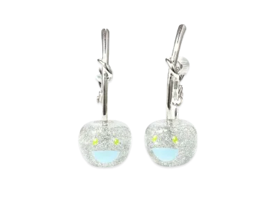 Takashi Murakami x Liquem Cherry Earrings "Silver"