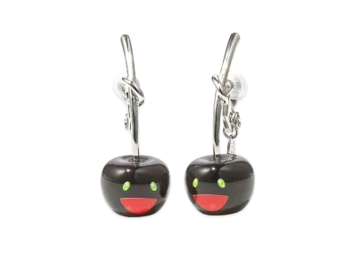 Takashi Murakami x Liquem Cherry Earrings "Black"
