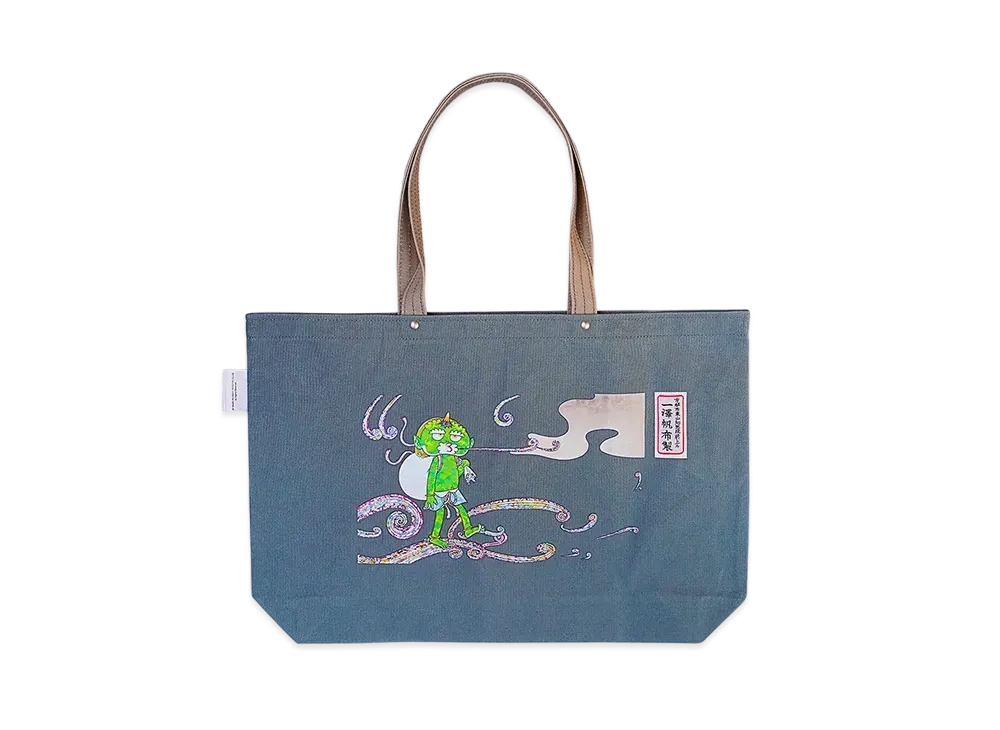 Takashi Murakami Mononoke Kyoto Shinzaburo Ichizawa Canvas Made By Ichizawa Canvas Horizontal Tote 17D Wind God And Thunder God Illustration