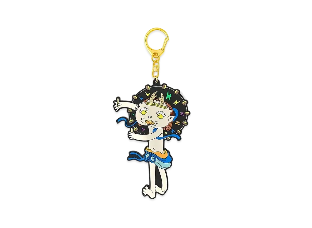 Takashi Murakami Mononoke Kyoto Rubber Key Chain Raijin Figure