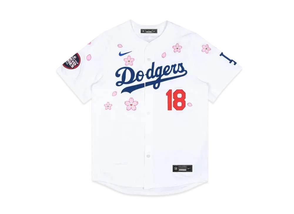 Takashi Murakami x MLB World Tour Tokyo Series 2025 Dodgers Yamomoto Jersey "White"