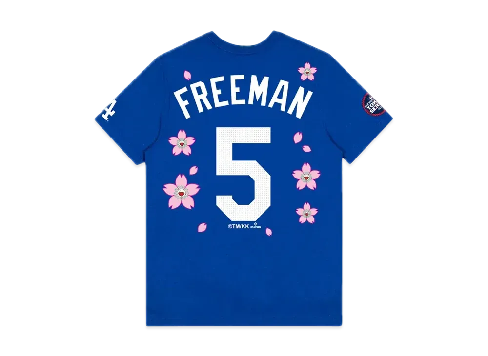 Takashi Murakami x MLB World Tour Tokyo Series 2025 Freeman Dodgers SS Tee "Blue"