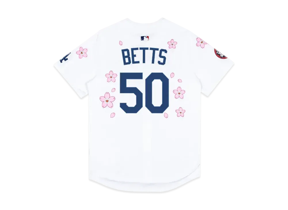 Takashi Murakami x MLB World Tour Tokyo Series 2025 Dodgers Betts Jersey "White"