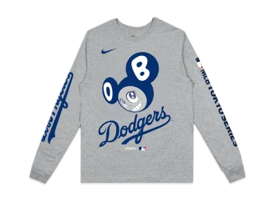 Takashi Murakami x MLB World Tour Tokyo Series 2025 Dodgers LS Tee "Grey"
