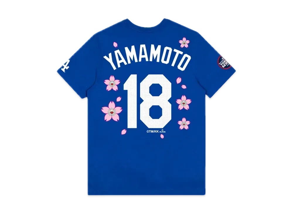 Takashi Murakami x MLB World Tour Tokyo Series 2025 Yamamoto Dodgers SS Tee "Blue"