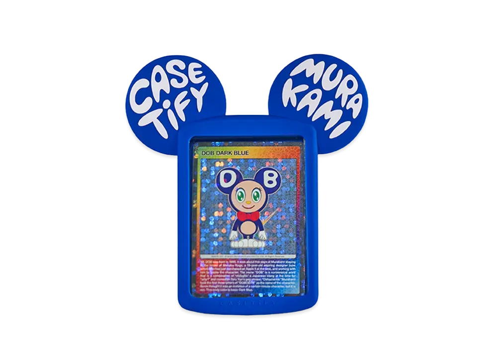 Takashi Murakami x CASETiFY: MR. DOB Snappy(TM) Trading Card Holder "Blue"