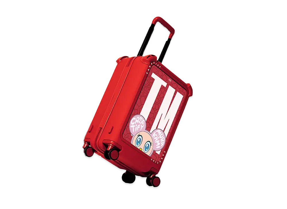 Takashi Murakami x CASETiFY: MR. DOB Bounce Carry-On Travel Set "Red"