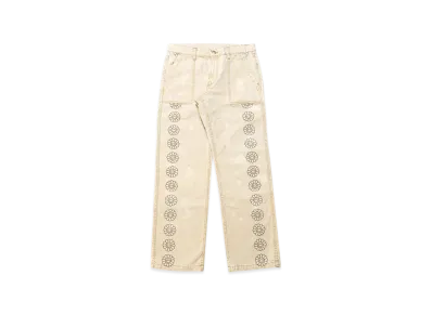 Takashi Murakami TMKK Damaged Baker Pants "Beige Herringbone"