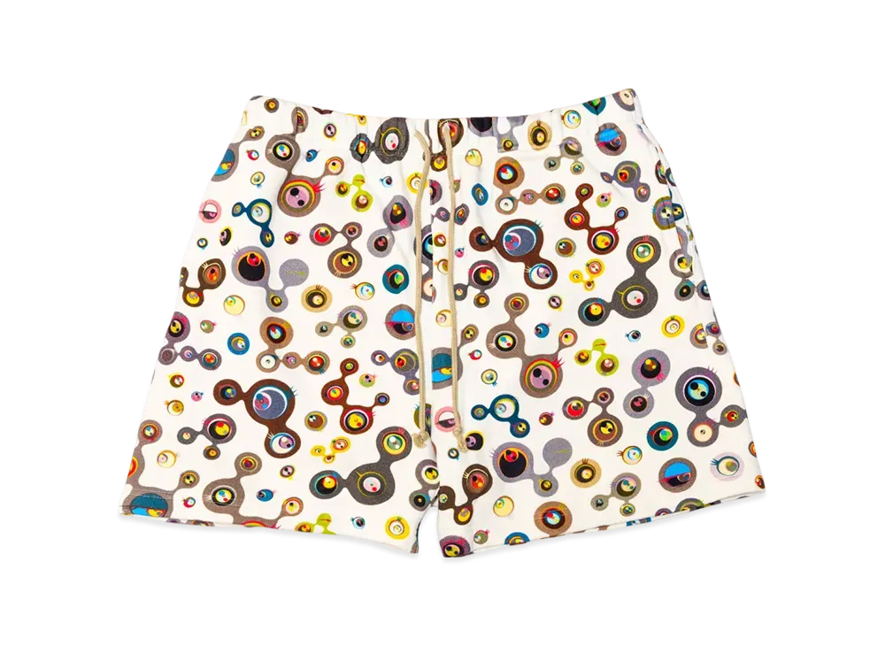 Takashi Murakami Jelly Fish Eyes Sweat Short Pants "Multi"