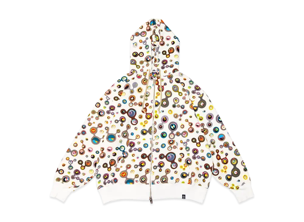 Takashi Murakami Jelly Fish Eyes Sweat Zip Hoodie "Multi"
