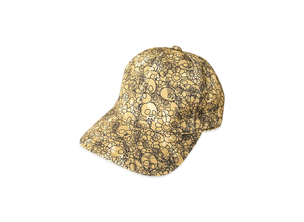 Takashi Murakami Flowers and Skulls Camouflage Cap "Sand Beige"