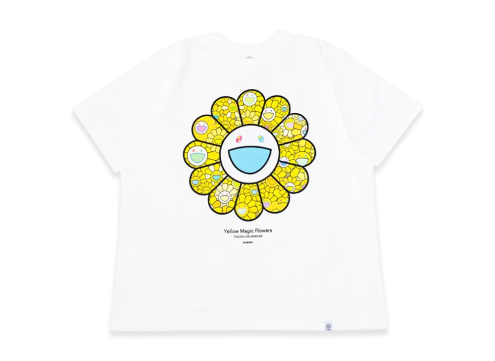 Takashi Murakami Yellow Magic Flowers Tshirts "White"