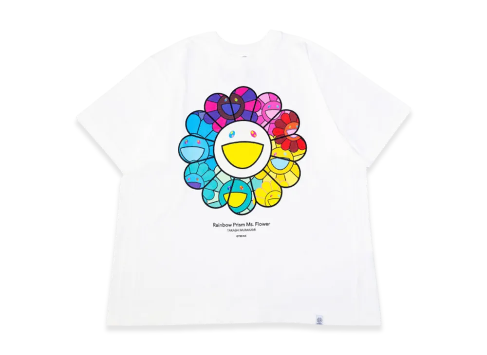Takashi Murakami Rainbow Prism Ms. Flower Tshirts "White"