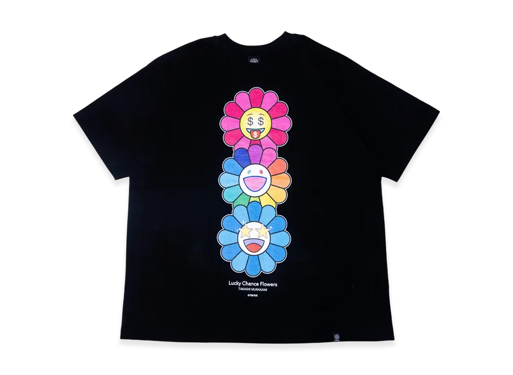 Takashi Murakami Lucky Chance Flowers T-Shirt "Black"