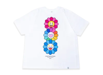 Takashi Murakami Lucky Chance Flowers T-Shirt "White"