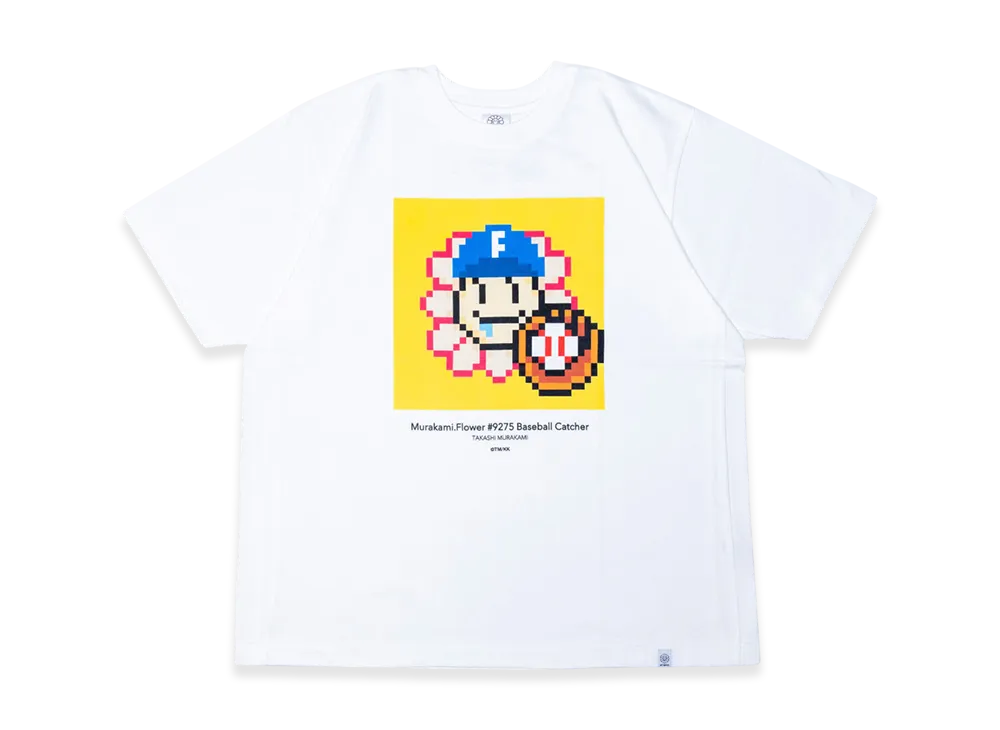 Takashi Murakami Murakami Flower #9275 Baseball Catcher T-Shirt "White"