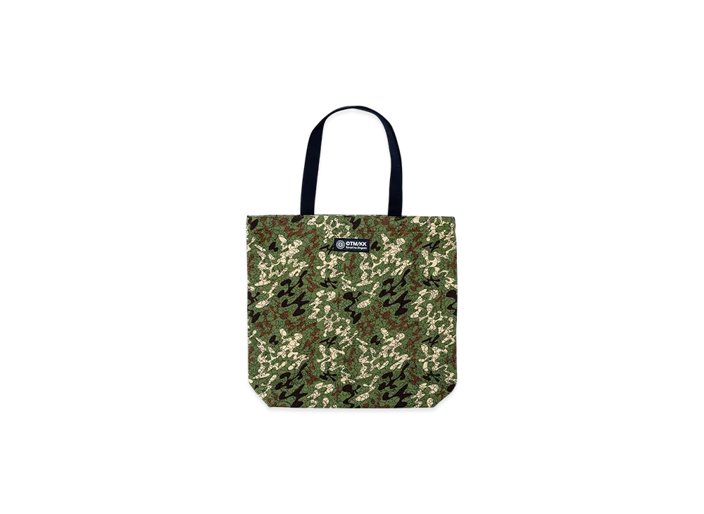 Takashi Murakami Flowers and Skulls Camouflage Tote Bag "Khaki Green"