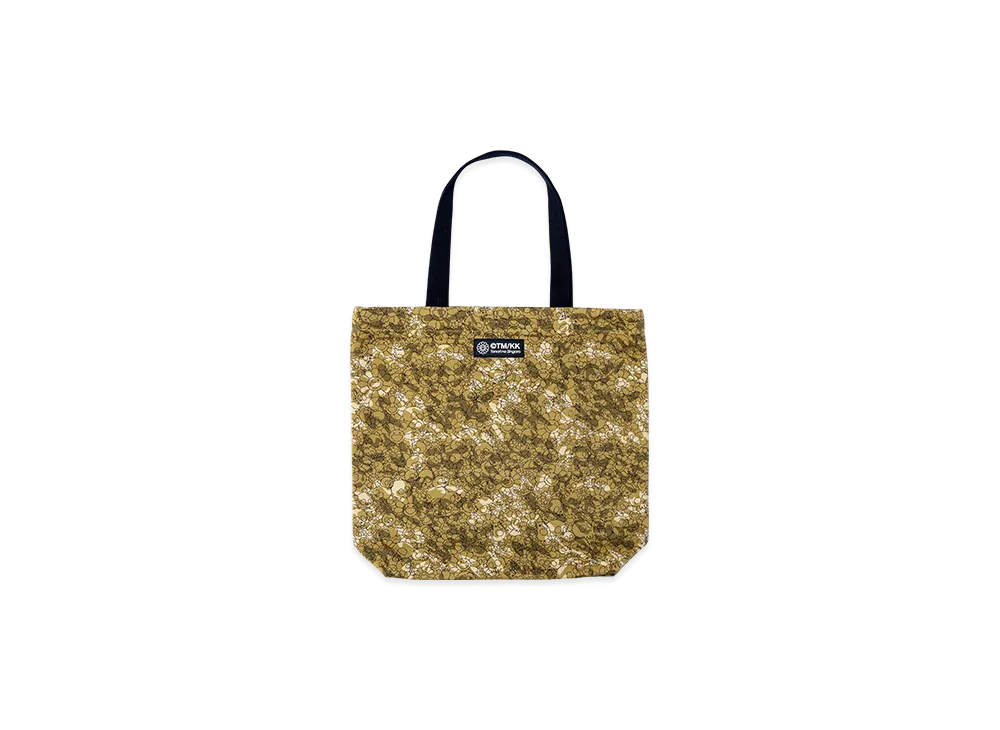 Takashi Murakami Flowers and Skulls Camouflage Tote Bag "Sand Beige"
