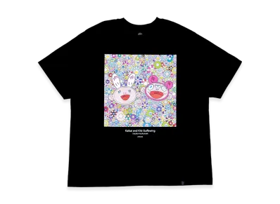Takashi Murakami Kaikai And Kiki Guffawing T-Shirt "Black"