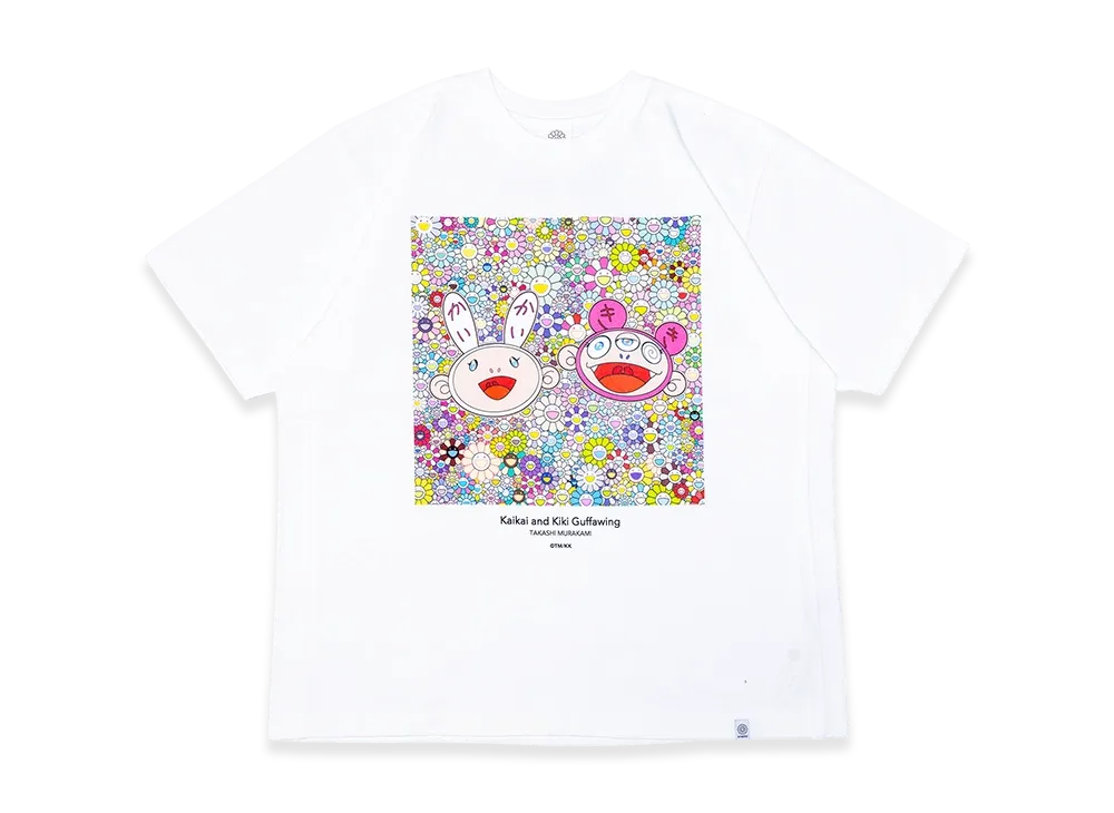 Takashi Murakami Kaikai And Kiki Guffawing T-Shirt "White"