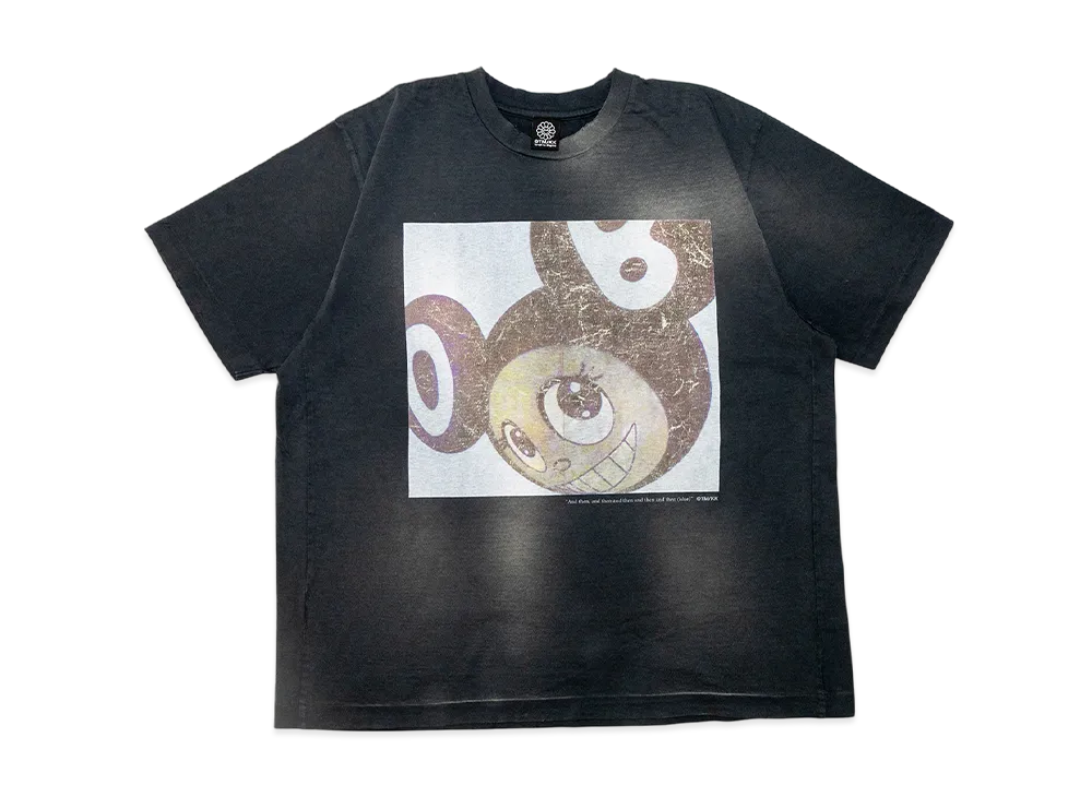 Takashi Murakami And then Blue Damaged Tshirts "Black"