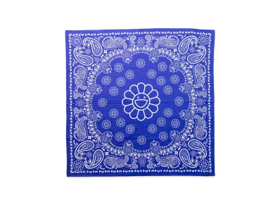 Takashi Murakami Flower Paisley Bandana Large "Purple"