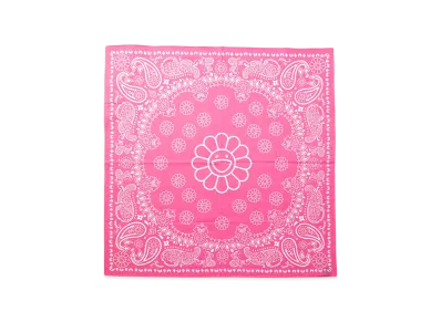 Takashi Murakami Flower Paisley Bandana Large "Pink"