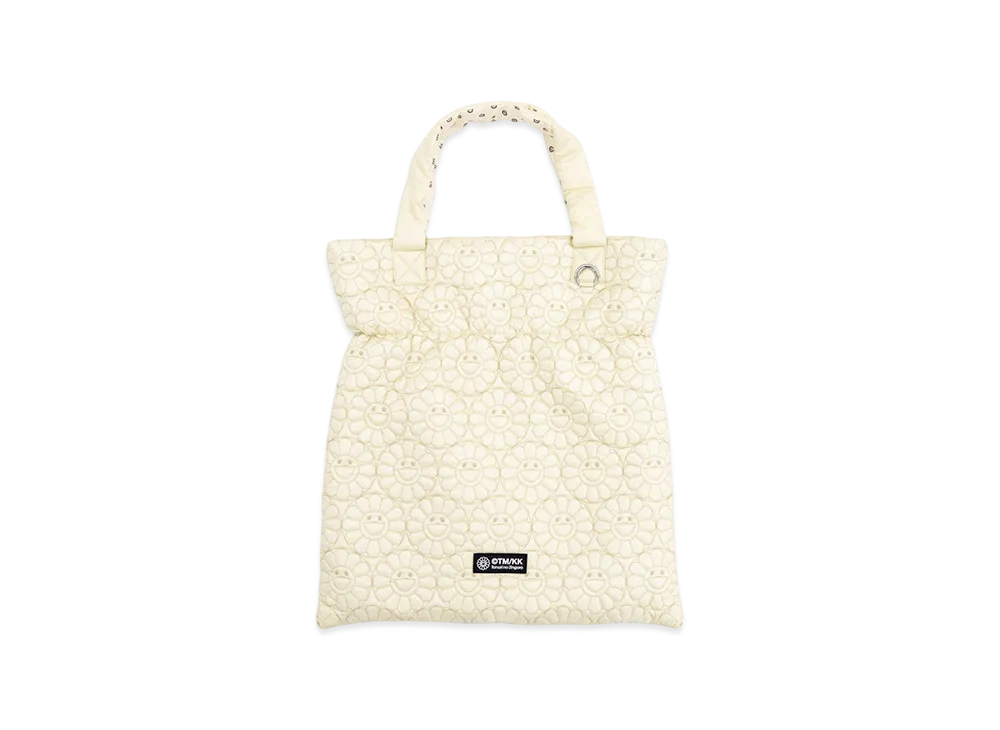 Takashi Murakami Flower Quilting Puffer Bag "Ivory"