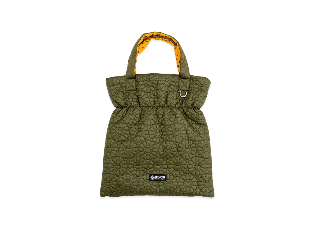 Takashi Murakami Flower Quilting Puffer Bag "Khaki"
