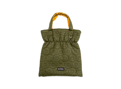 Takashi Murakami Flower Quilting Puffer Bag "Khaki"